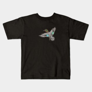 Green Winged Teal Kids T-Shirt